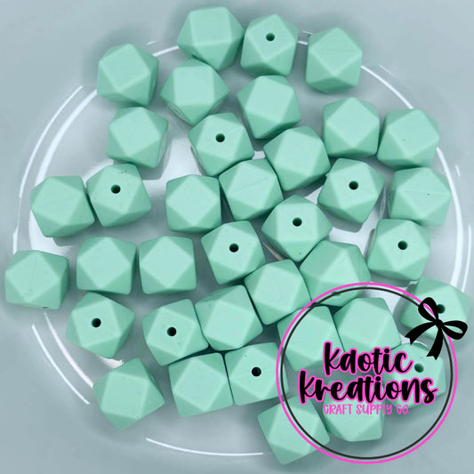 14MM HEXAGON SEAFOAM #38 (1ct)