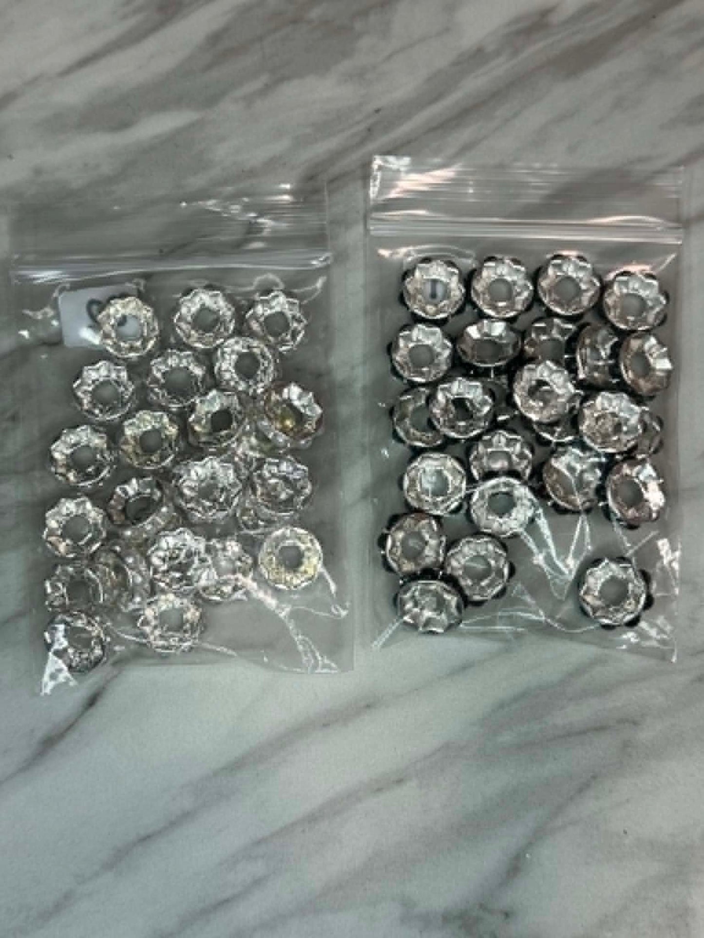 (SHOP DESTASH) 15MM LARGE HOLE PEARL SPACERS (25ct)