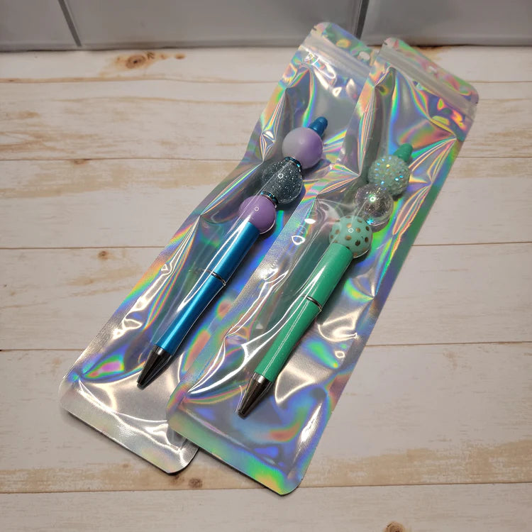 HOLOGRAPHIC PEN BAGS - PACK OF 10