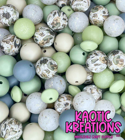*KAELANN'S KREATION* SILICONE BEAD MIX #38 (28ct)
