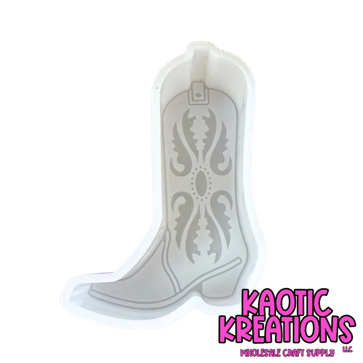 COWBOY BOOT SILICONE FRESHIE MOLD 3" W x 4" H x 1" D M8 (1ct)