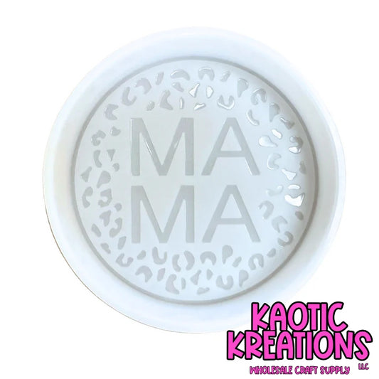 LEOPARD MAMA ROUND SILICONE FRESHIE MOLD 4" W x 1" D M9 (1ct)