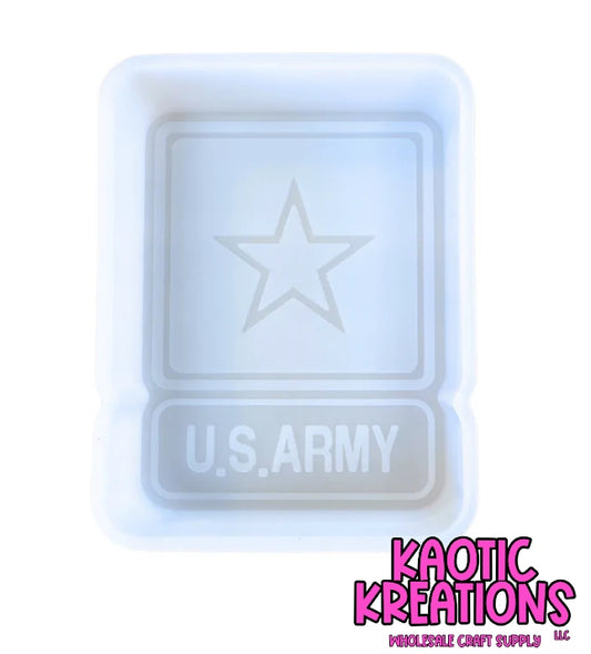 U.S. ARMY SILICONE FRESHIE MOLD 3.25" W x 4.25 H x 1" D M10 (1ct)