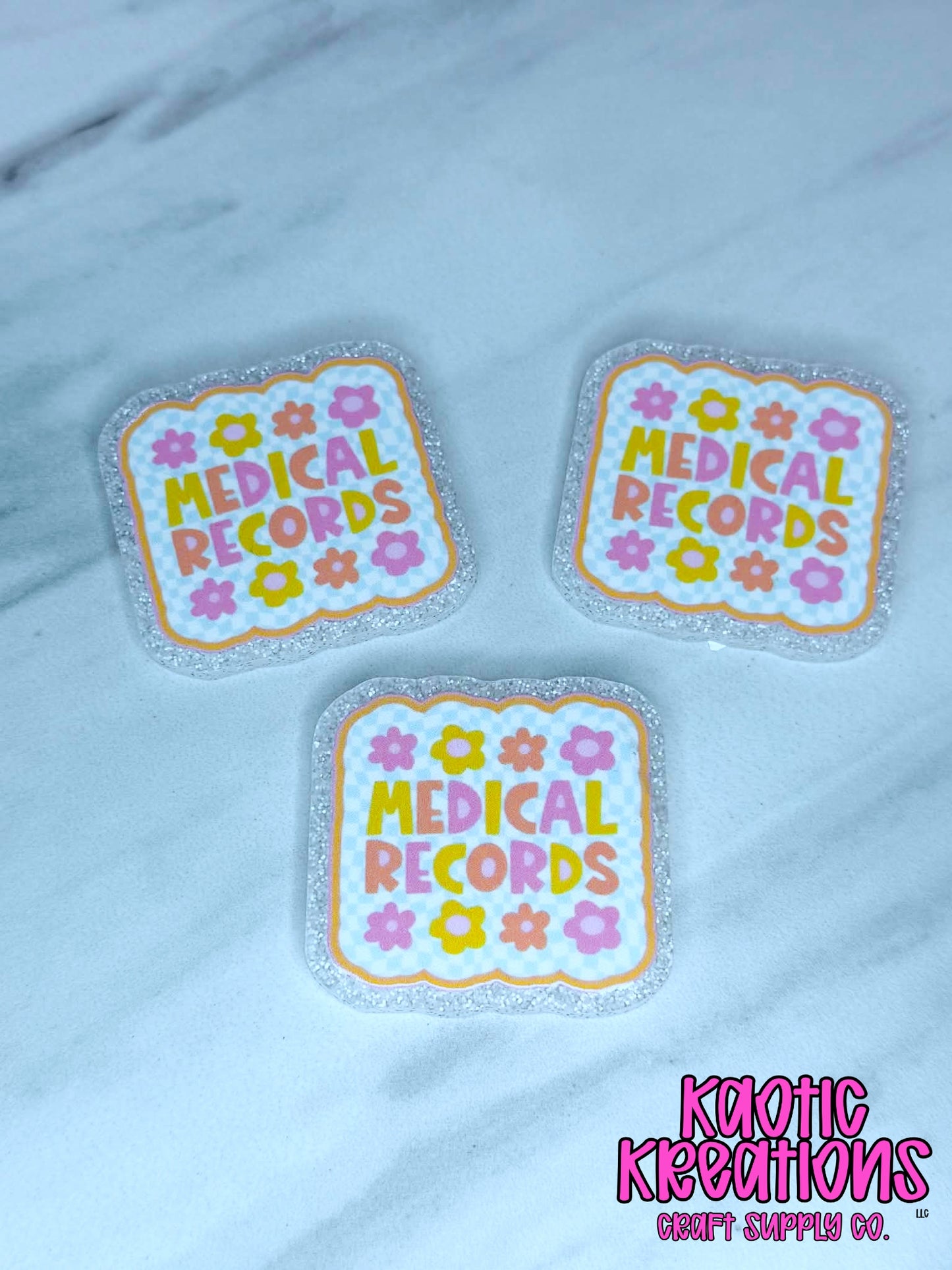 *CUSTOM* FLATBACK ACRYLIC MEDICAL RECORDS F56 (1ct)