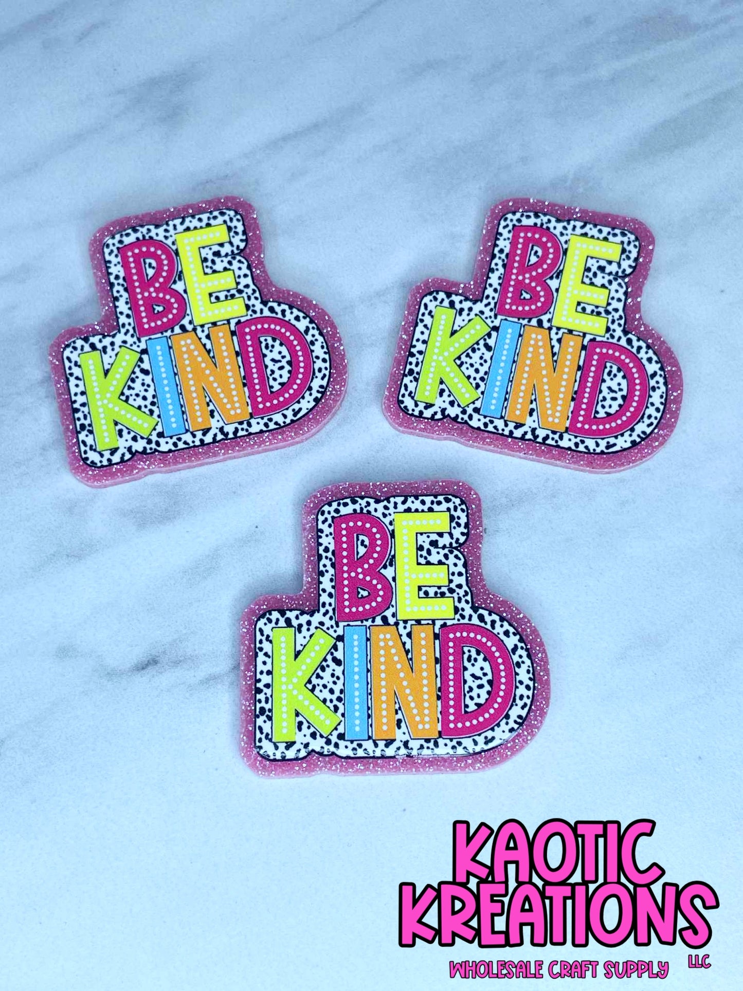 FLATBACK ACRYLIC BE KIND F545 (1ct)