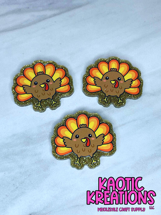 FLATBACK ACRYLIC TURKEY F495 (1ct)