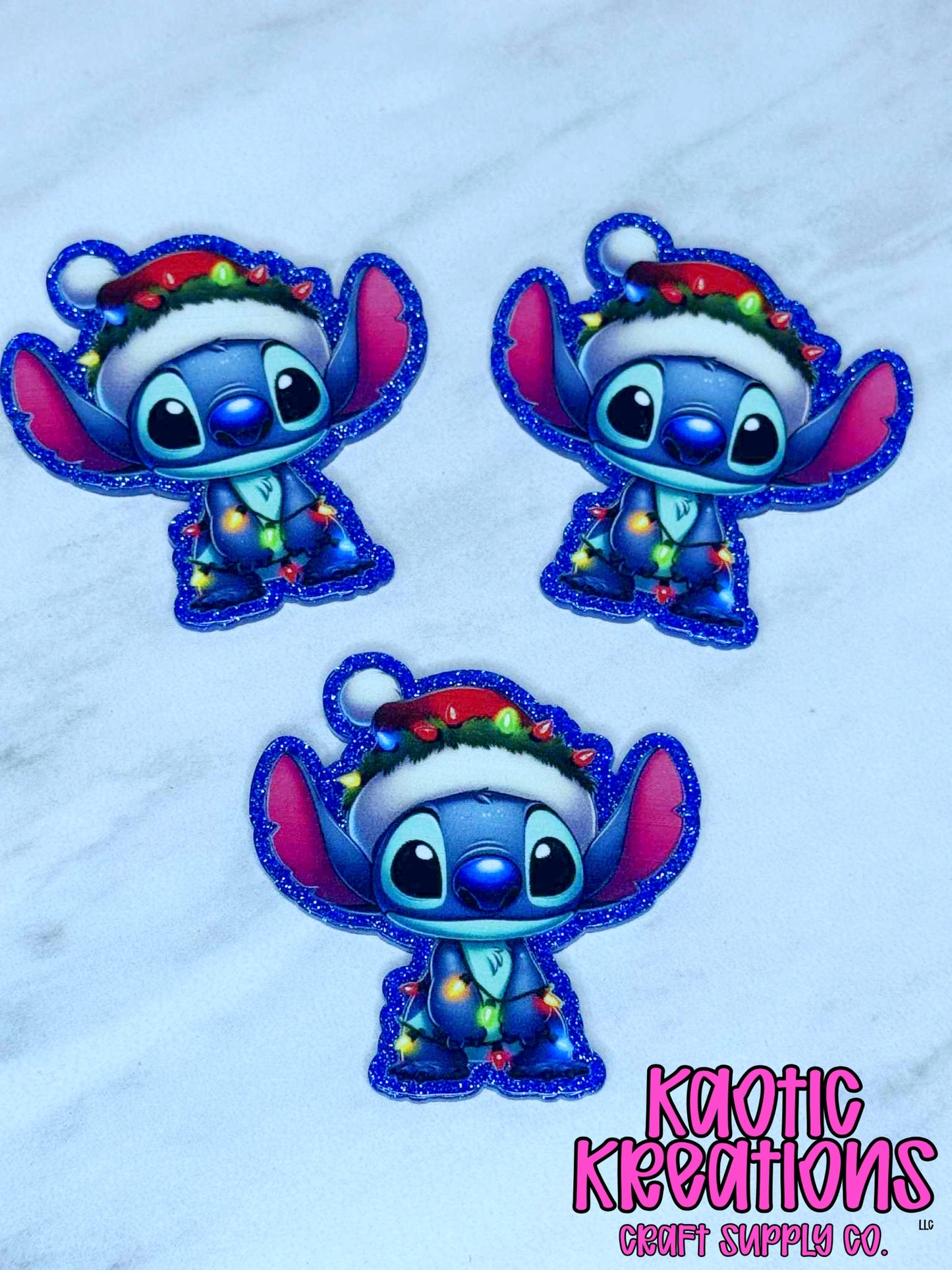 FLATBACK ACRYLIC CHRISTMAS ALIEN F448 (1ct)