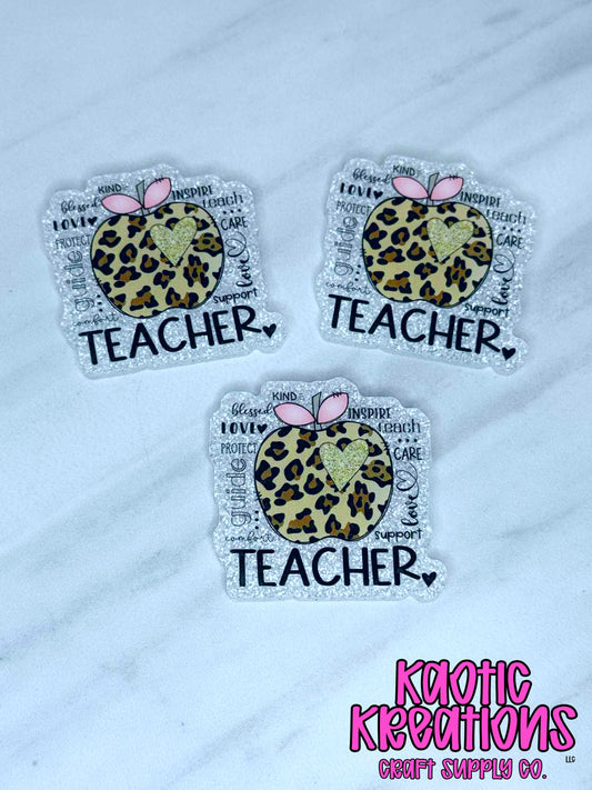 *CUSTOM* FLATBACK ACRYLIC TEACHER F660 (1ct)