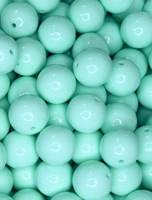 A9 20MM SOLID ACRYLIC BUBBLEGUM MINT GREEN (1ct)