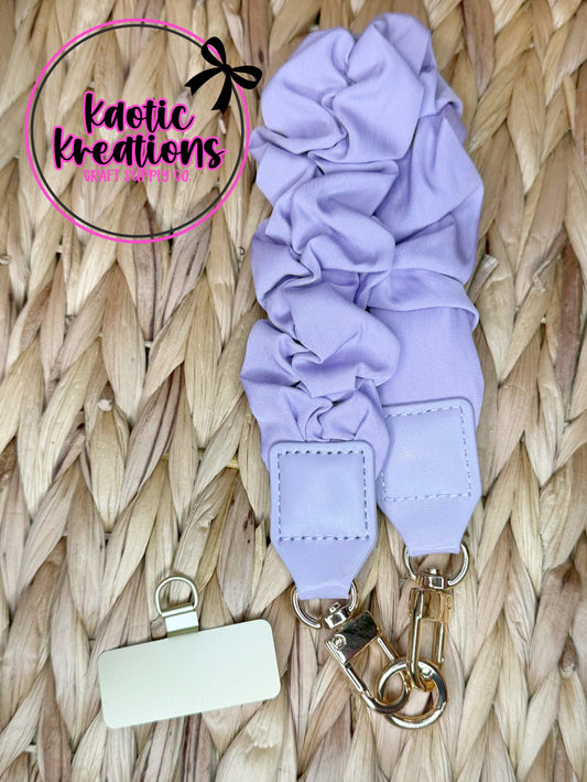 SCRUNCHIE KEYCHAIN/PHONE WRISTLET - LAVENDER (1ct)