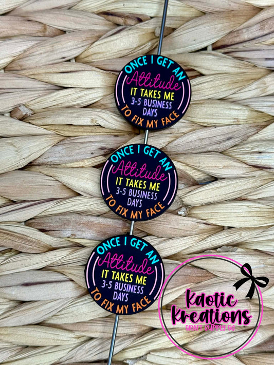 ONCE I GET AN ATTITUDE SILICONE FOCAL D194 (1ct)