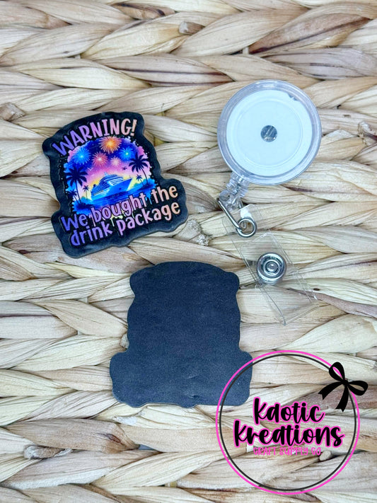 *CUSTOM* FLATBACK ACRYLIC 41mm X 42mm WE BOUGHT THE DRINK PACKAGE F702 (1ct)