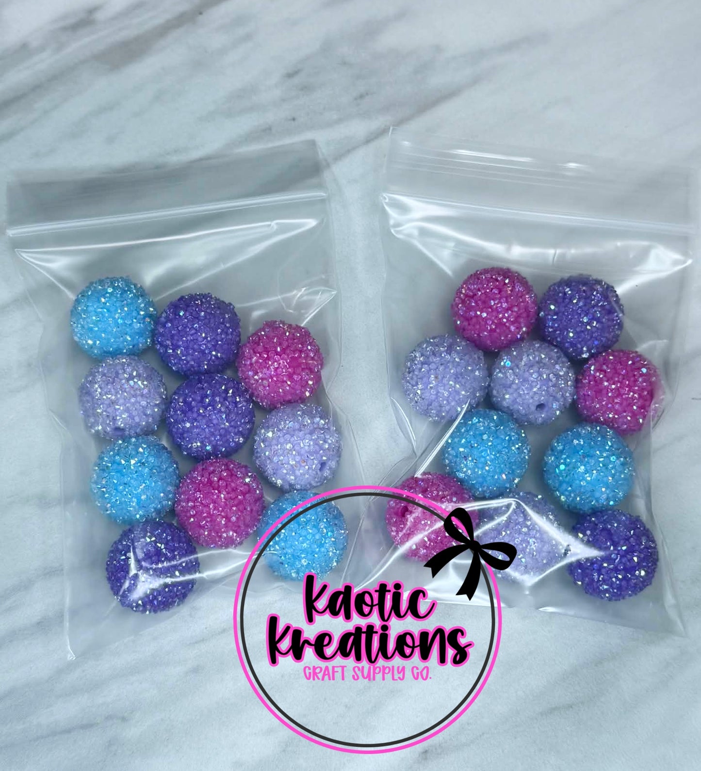 (SHOP DESTASH) 20MM ACRYLIC SUGAR BEADS (10ct)