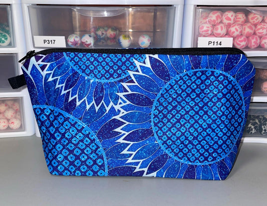 **CLEARANCE** Cosmetic Bag Blue Floral