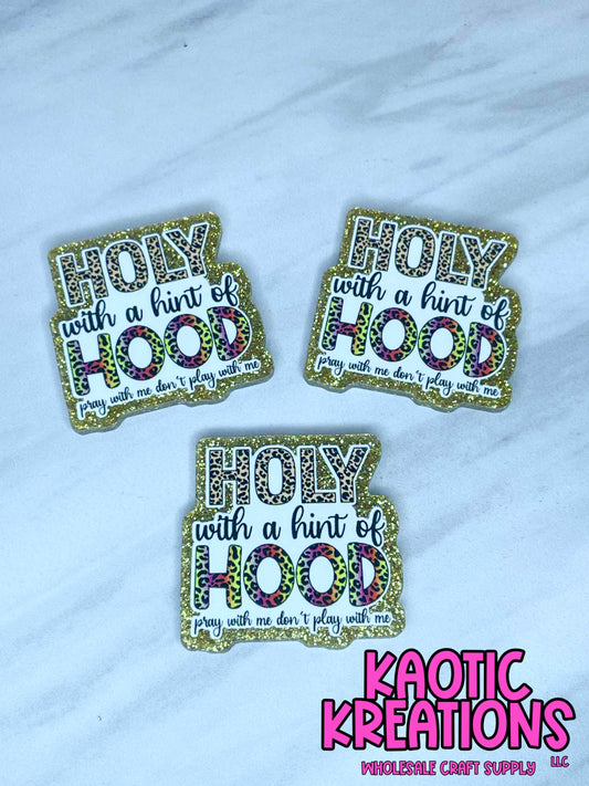 FLATBACK ACRYLIC HOLY HOOD F429 (1ct)