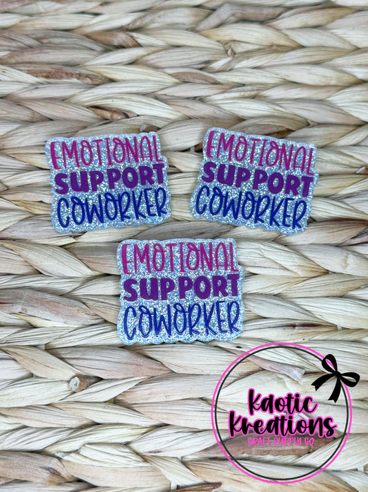 FLATBACK ACRYLIC EMOTIONAL SUPPORT COWORKER F73 (1ct)
