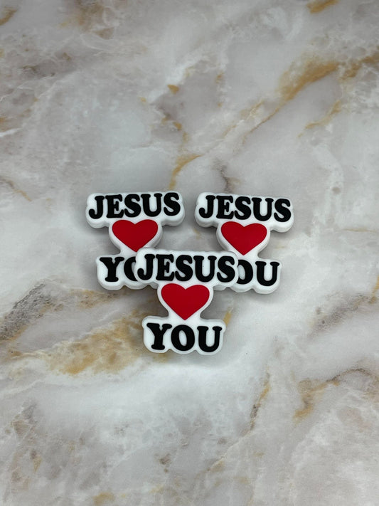 **DISCONTINUED** JESUS LOVES YOU SILICONE FOCAL