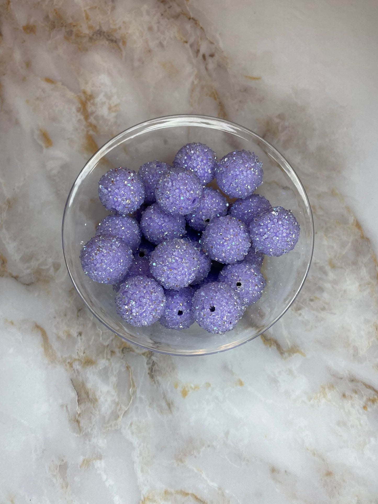 #2 20MM SUGAR ACRYLIC BEAD TARO PURPLE