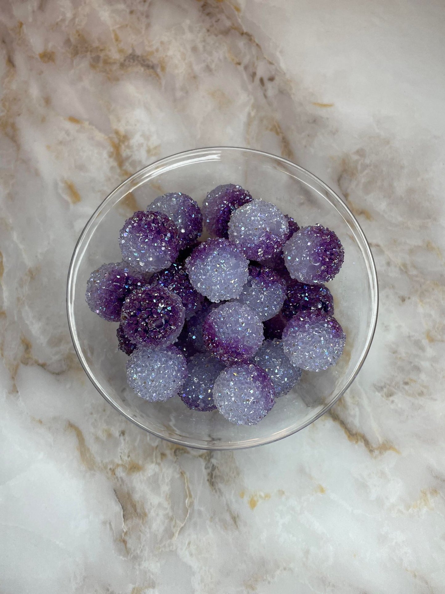 #18 20MM SUGAR ACRYLIC BEAD GRAPE JUICE