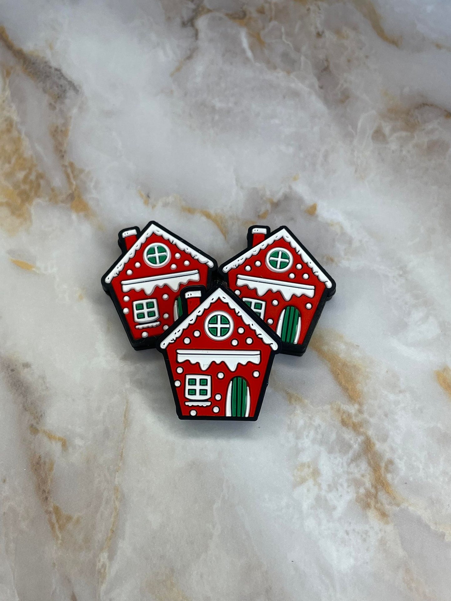 Red Gingerbread House Focal