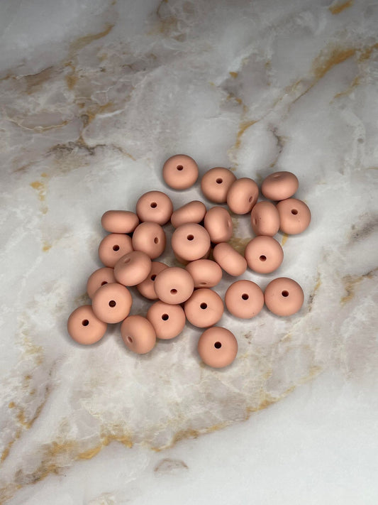 14MM ABACUS BEAD DUSTY ROSE #74