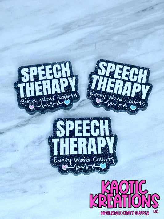 FLATBACK ACRYLIC SPEECH THERAPY F243 (1ct)