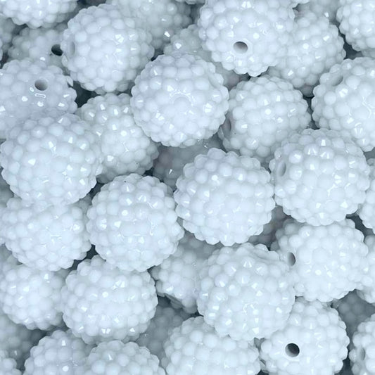 20MM JELLY RHINESTONE ACRYLIC WHITE (1ct)
