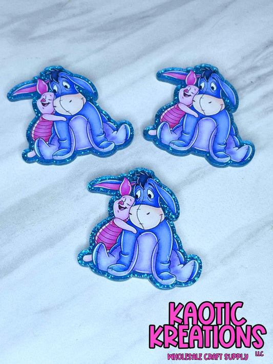 FLATBACK ACRYLIC SAD DONKEY F588 (1ct)