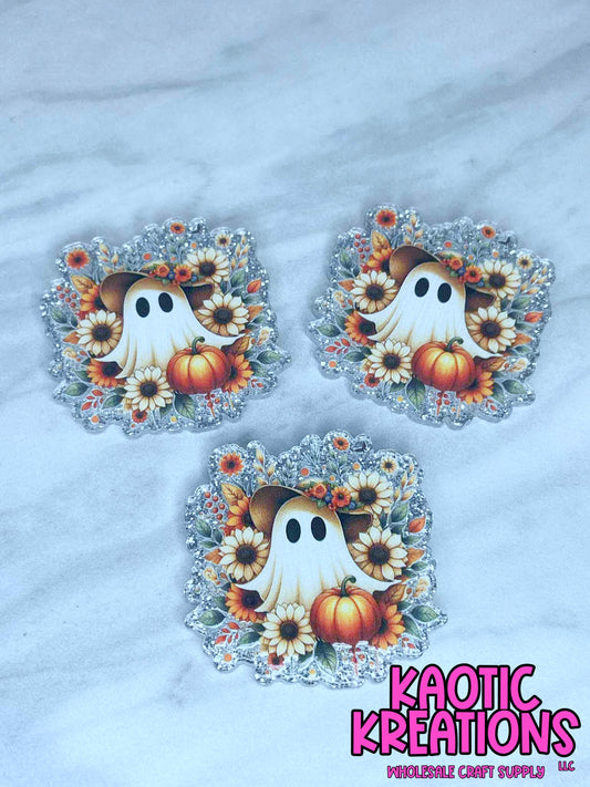 FLATBACK ACRYLIC SUNFLOWER GHOST F153 (1ct)