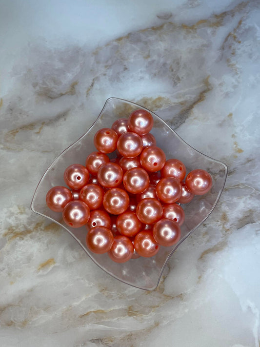 **DISCONTINUED** 16MM MATTE PEARL ACRYLIC CORAL
