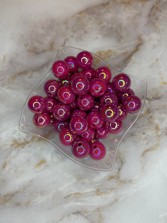 #2 16MM OPAL SOLID ACRYLIC BERRY PINK