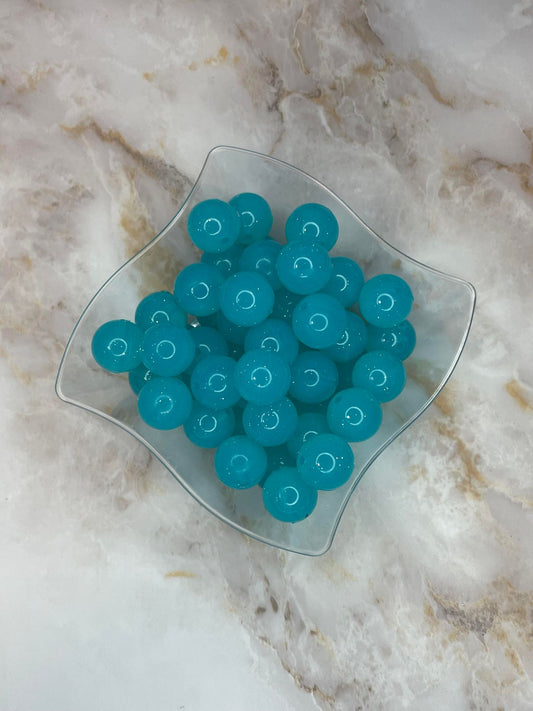 GLITTER JELLY 15MM DEEP TURQUOISE