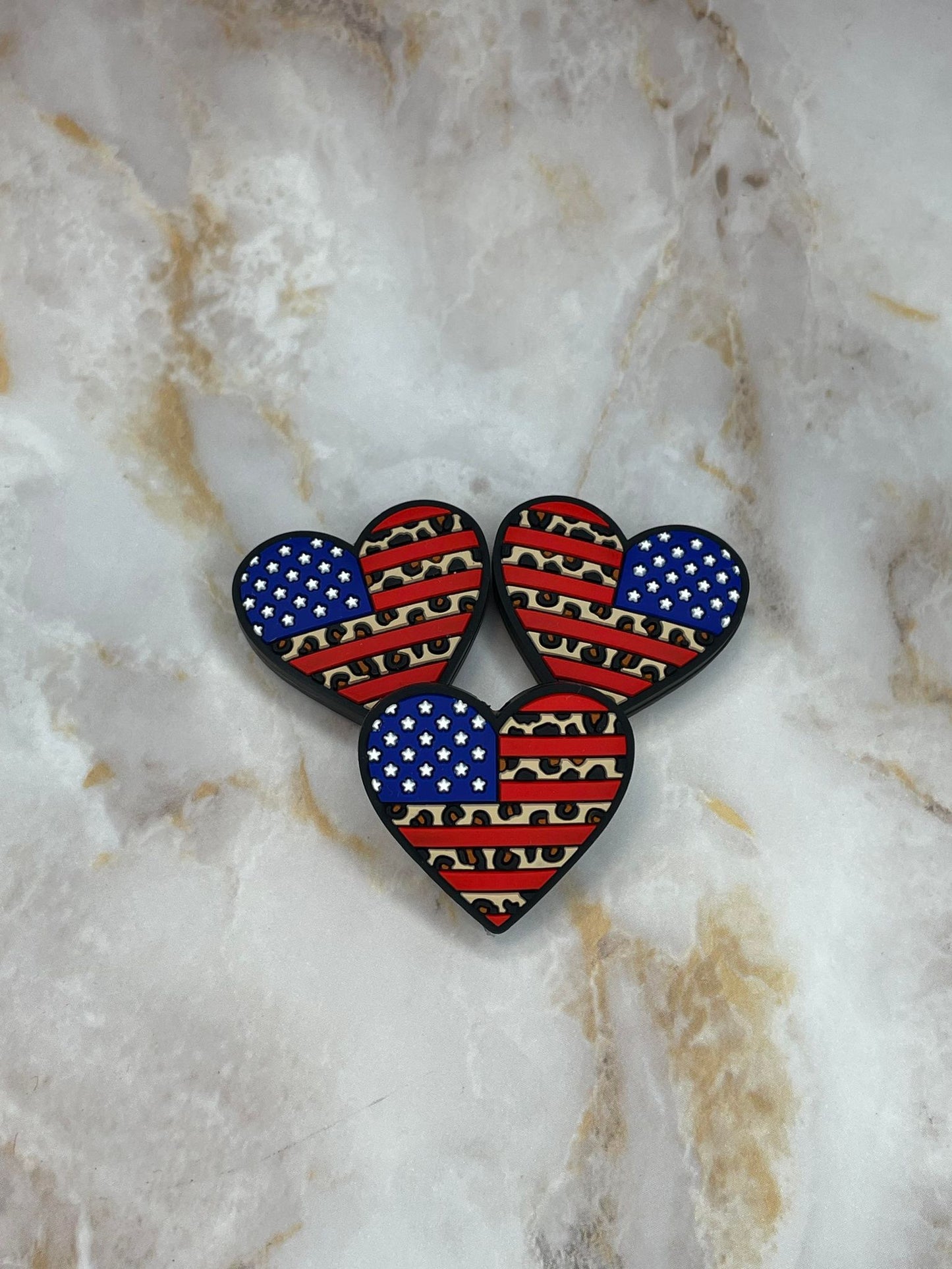 USA LEOPARD HEART SILICONE FOCAL