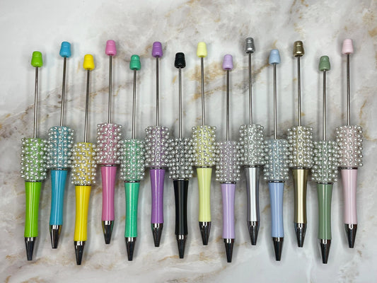 BEADABLE PEARL RHINESTONE PENS