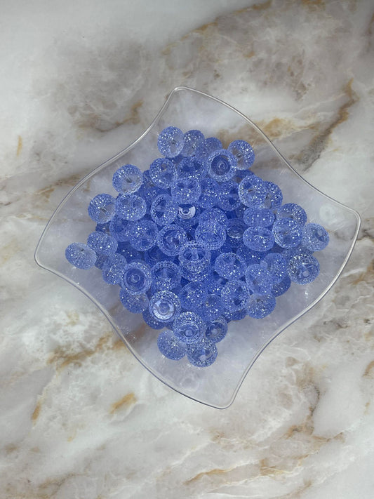 12MM RESIN RHINESTONE SPACER TRANSPARENT MAGIC #12 (EACH)