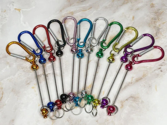 CARABINER BEADABLE KEYCHAIN BARS