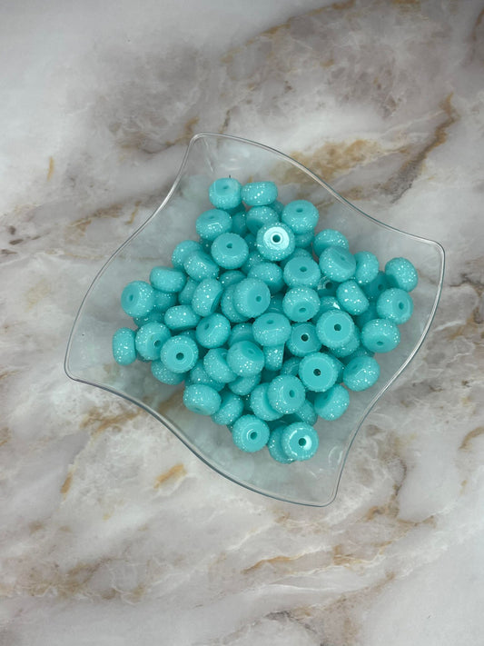 12MM RESIN RHINESTONE SPACER ARUBA #30 (EACH)