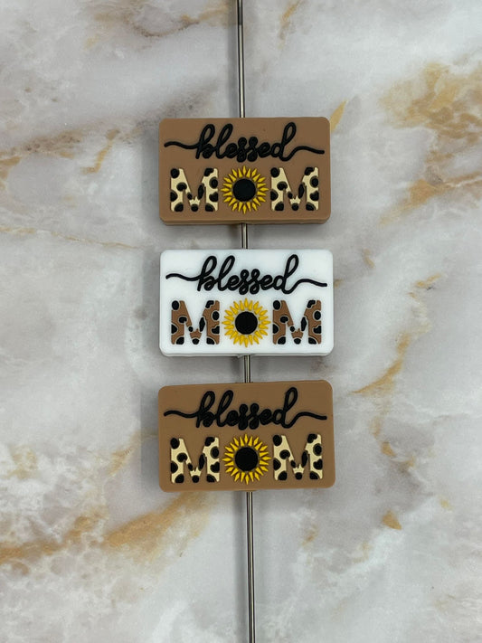 BLESSED MOM RECTANGLE SILICONE FOCAL B14