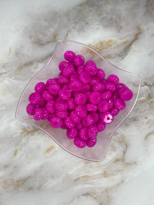 12MM RESIN RHINESTONE SPACER VERY BERRY #22 (EACH)