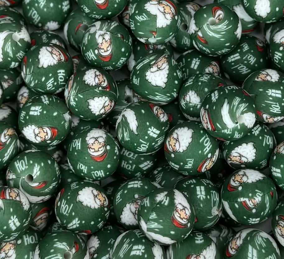 P715 GREEN SANTA 15MM PRINT (1ct)