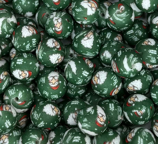 P715 GREEN SANTA 15MM PRINT (1ct)