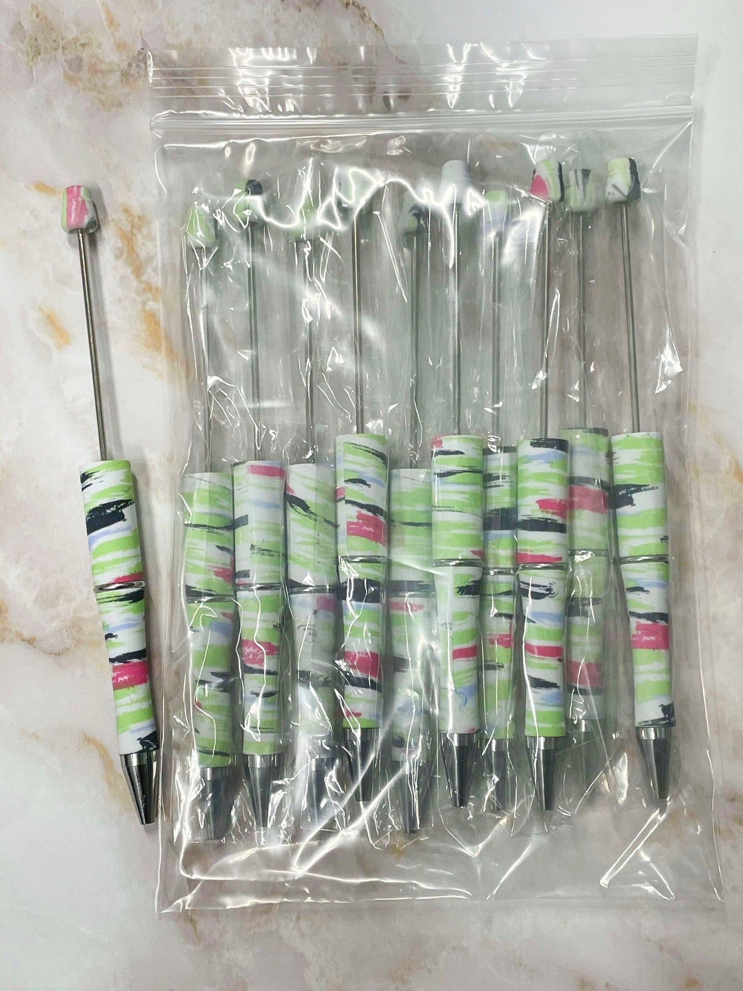 WHOLESALE - BRUSH STROKES BEADABLE PEN 10 PACK