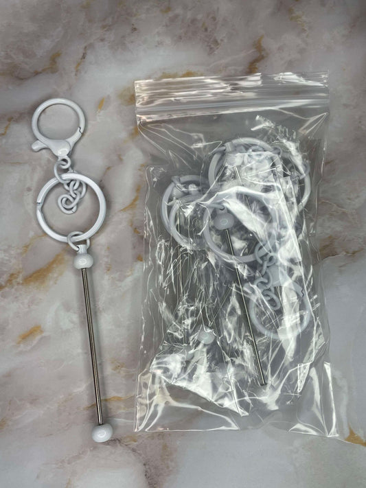 WHOLESALE - WHITE KEYCHAIN BAR 5 PACK