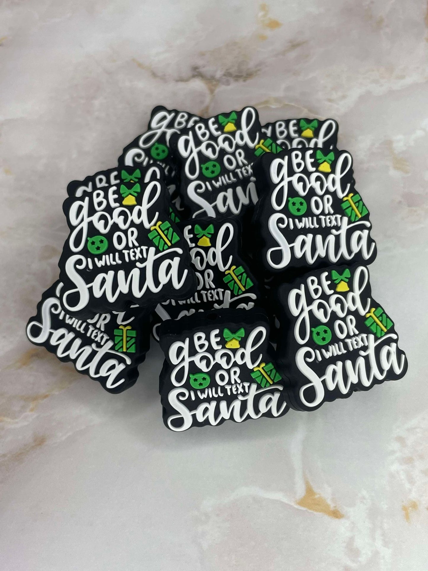 (DISCONTINUED) BE GOOD OR I WILL TEXT SANTA SILICONE FOCAL