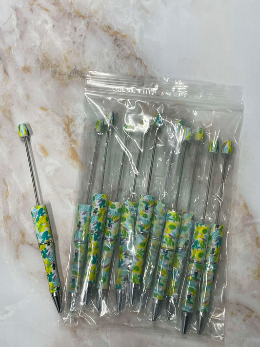 WHOLESALE - JUNGLE BEADABLE PEN 10 PACK