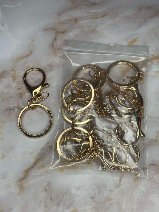 WHOLESALE - LOBSTER CLASPS 10 PACK WARM GOLD