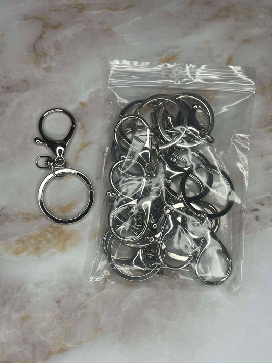 WHOLESALE - LOBSTER CLASPS 10 PACK SILVER