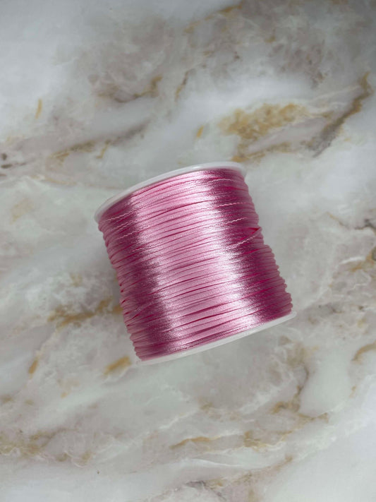 1.5MM NYLON CORD 80M ROLL - LIGHT PINK