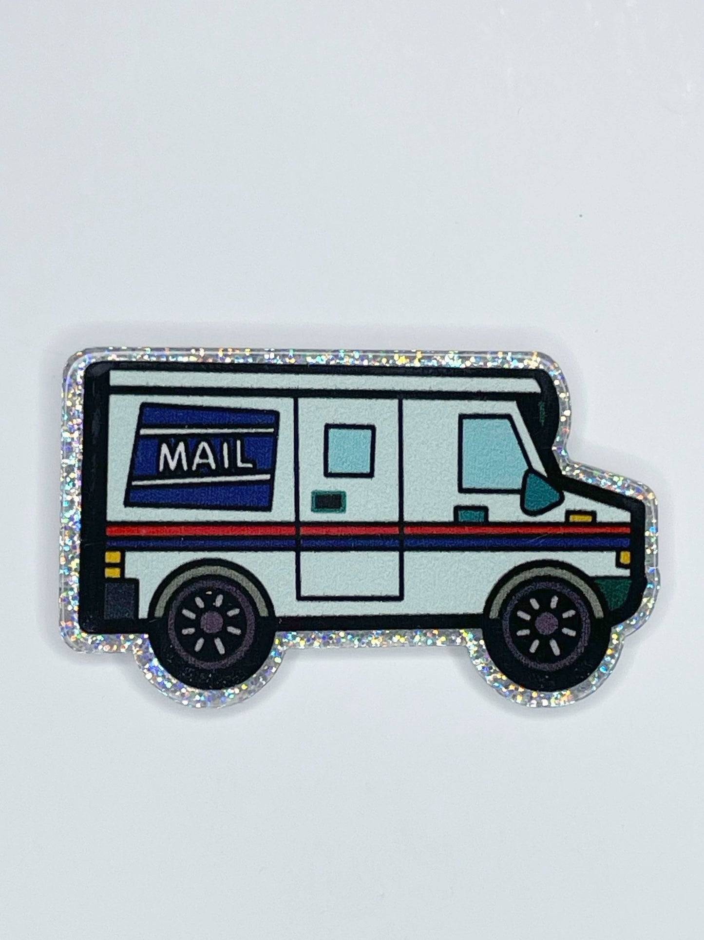 FLATBACK ACRYLIC MAIL TRUCK F140 (1ct)