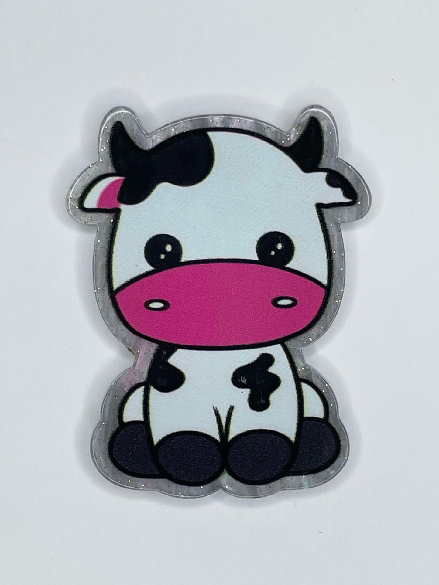 FLATBACK ACRYLIC COW F35